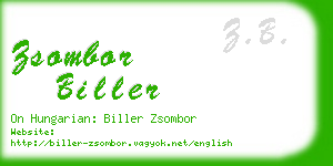 zsombor biller business card